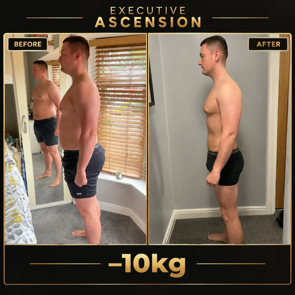 Client before and after: 10kg lost