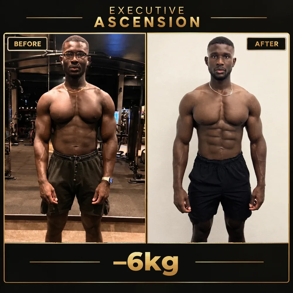 Client before and after: 6kg lost
