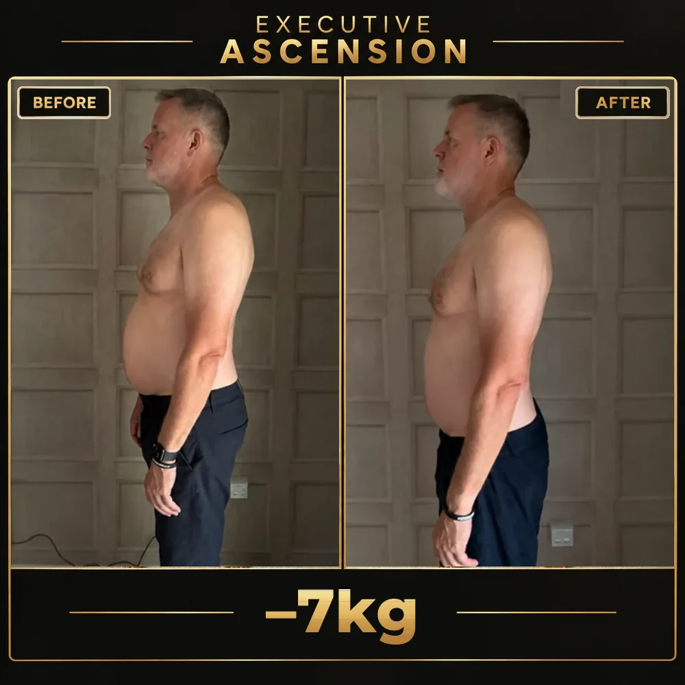 Client before and after: 7kg lost